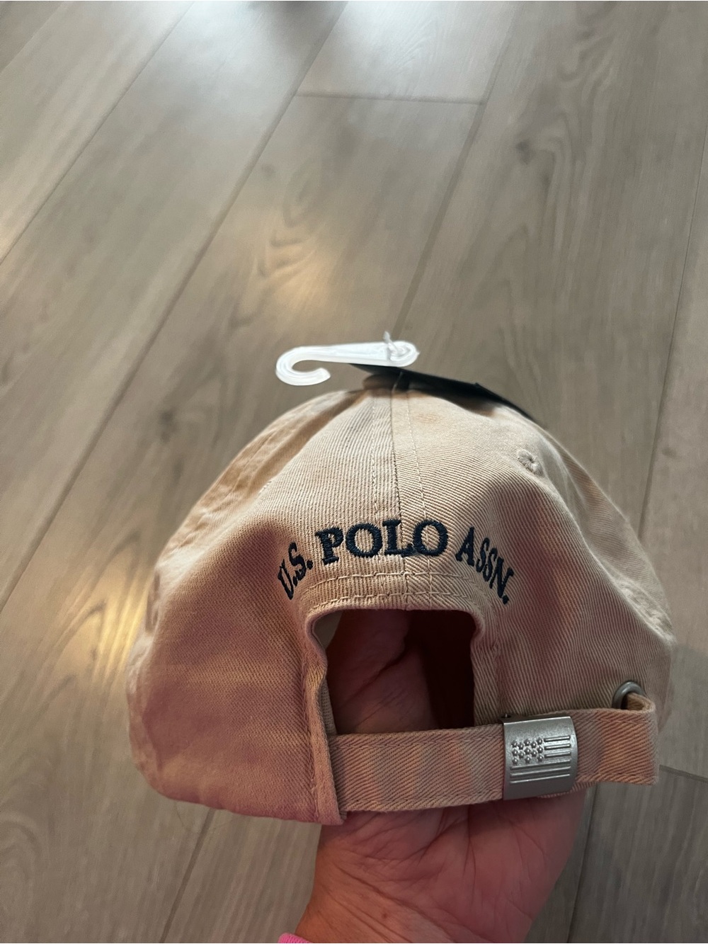 Beige Baseball Cap with Embroidered Logo - Picture 3 of 3
